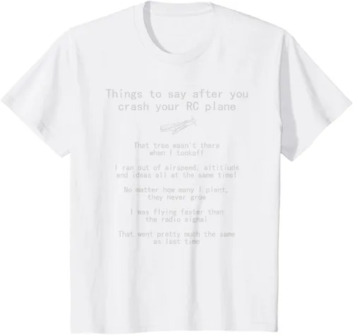 Miniatura 29 de Cosas que decir cuando te estrellas con tu camiseta RC Plane hobby