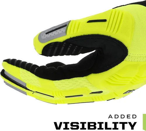 Miniatura 3 de Mechanix Wear Hi-Viz M-Pact Guantes - Guantes de impacto de alta visibilidad - Para la seguridad de los constructores - Para la construcción - Que