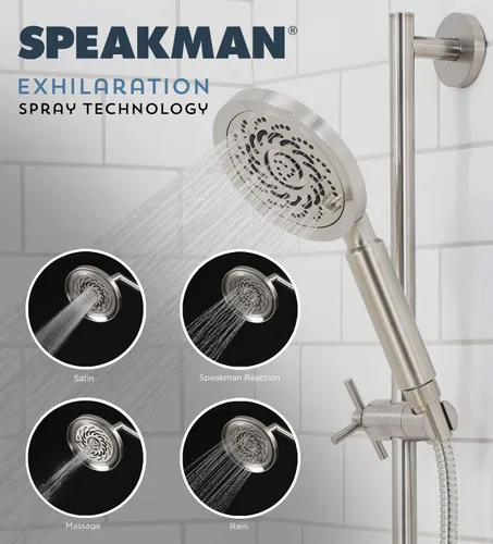 Miniatura 3 de Speakman S-5001-MB-E2 Kubos Exhilaration - Cabezal de ducha fijo de alta presión, 2 GPM, color negro mate