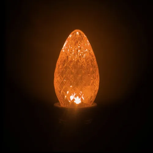 Miniatura 3 de Caja de 25 bombillas LED C7 de repuesto con certificación UL, 2 LED SMD en cada bombilla C7 regulable para tira de luces al aire libre, totalmente