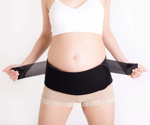 Miniatura 4 de Faja abdominal con compresión de ingle, faja para varices vulvares, hernia y dolor en el piso pélvico., S Ab talla 0-6 + S banda para ingle, Negro
