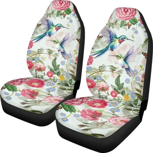 Miniatura 11 de UNICEU Juego de 2 fundas de cojín para asiento de automóvil, diseño de calavera gótica negra, lavable, accesorios interiores antideslizantes