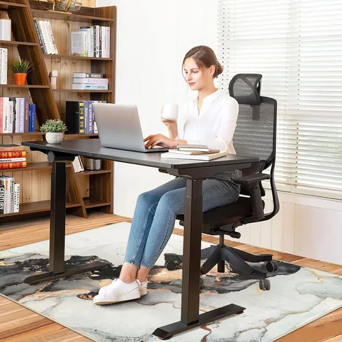 Miniatura 2 de Anidaroel Tapete para silla de oficina para suelo de madera o azulejos, tapete para silla de escritorio de 36 x 48 pulgadas para juegos de oficina