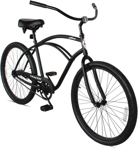 Miniatura 12 de Tracer ACE - Bicicleta crucero de playa de una sola velocidad de 26 pulgadas con freno de posavasos para hombres y mujeres, varios