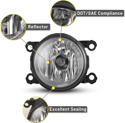 Miniatura 3 de Lámparas antiniebla compatibles con Nissan Xterra Pathfinder Frontier compatible con Titan/Titan XD Armada Driver Passenger Reemplazo 12V/55W