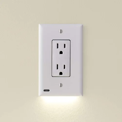 Miniatura 10 de Paquete de 10 - SnapPower GuideLight [para tomacorrientes dúplex] - Reemplaza la luz nocturna de enchufe - Placa de pared de receptáculo eléctrico