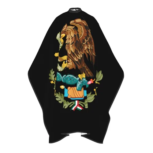 Miniatura 4 de Escudo de armas de México salón de corte de pelo capa de tela peluquería peluquería abrigo corte de pelo delantal paño accesorio