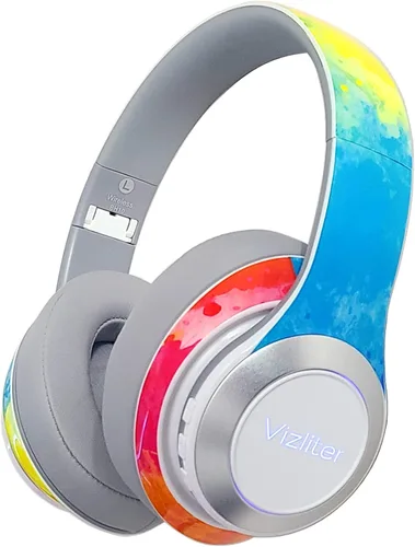 Miniatura 2 de Vizliter Auriculares Bluetooth prismáticos y altavoz Bluetooth Rainbow Rose Combo