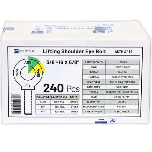 Miniatura 70 de Perno de Ojo de Hombro para Elevación de 1-1/4"-7 X 3