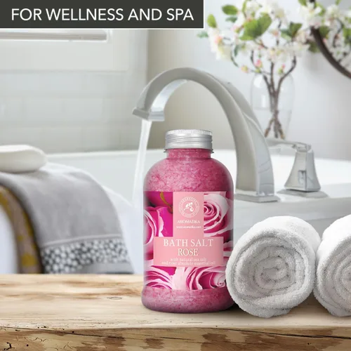 Miniatura 8 de Sales de baño de rosas de 21.16 onzas, aceite de palisandro natural y extracto de rosa, lo mejor para relajarse, buen sueño, belleza, baño, cuidado