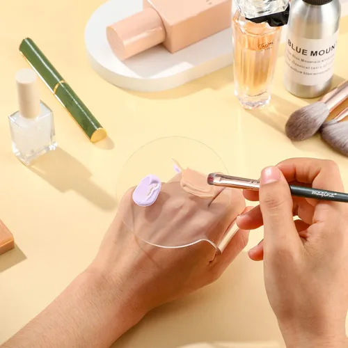 Miniatura 4 de Paleta de mezcla de maquillaje, bandeja de mezcla de maquillaje, paleta de base acrílica, sombra de ojos clara, base cosmética de mano, plato