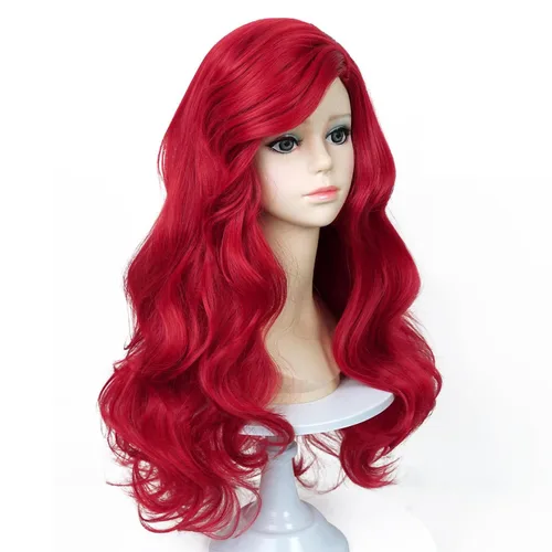 Miniatura 15 de LABEAUTÉ Aldult - Peluca rubia de princesa para mujer con corona, broche + clip para la oreja + gorra, juego de 5 piezas de peluca dorada larga