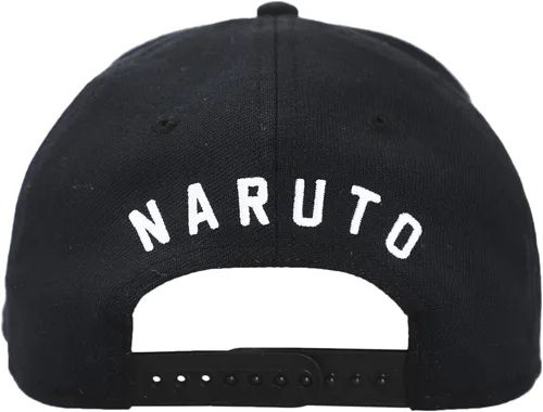 Miniatura 4 de Naruto - Gorra negra con diseño de dibujos animados bordados, ajuste elástico, color negro