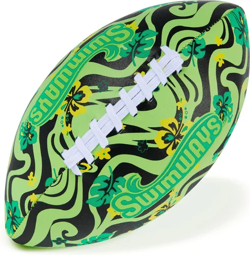 Swimways Hydro Waterproof Football, Outdoor Games for Adults and Kids, Swimming Pool Accessories and Pool Party Games,9.25 Inches, Green Verde