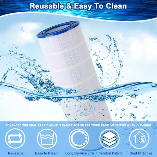 Miniatura 5 de Filtro de piscina CC150 compatible con CCRP150, R173216, Pleatco PAP150, Unicel C-9415, Ultral-C4, 59054300, Filbur FC-0687, 160317, 160355, 160352