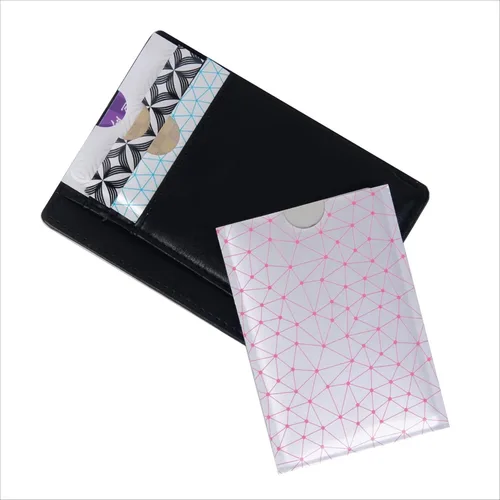 Miniatura 8 de Juego de 8 fundas para tarjetas de crédito, 8 fundas de bloqueo RFID, protección contra robo de identidad para hombres y mujeres, diseño elegante