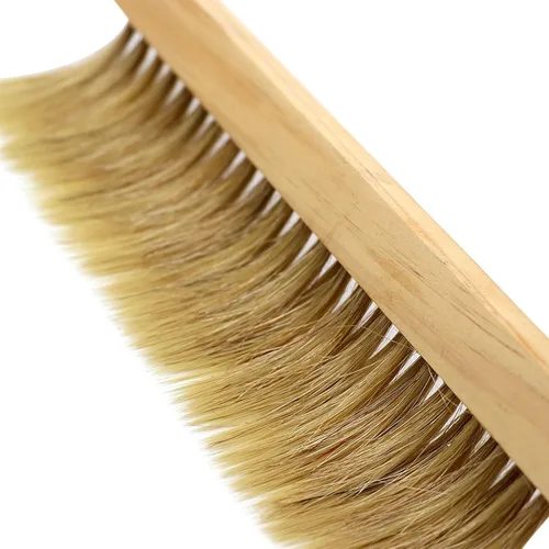 Miniatura 6 de ZffXH Paquete de 2 cepillos de abeja para apicultores, mango de madera, cepillo de abeja natural de crin de caballo, suministros de colmena,