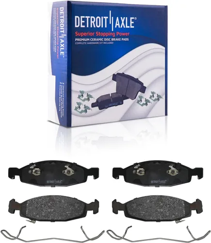 Miniatura 48 de Detroit Axle - Pastillas de Freno Delantero para Mercedes- Benz C230 C250 C300 SLK250, Pastillas de Freno Cerámica w/Reemplazo de Hardware