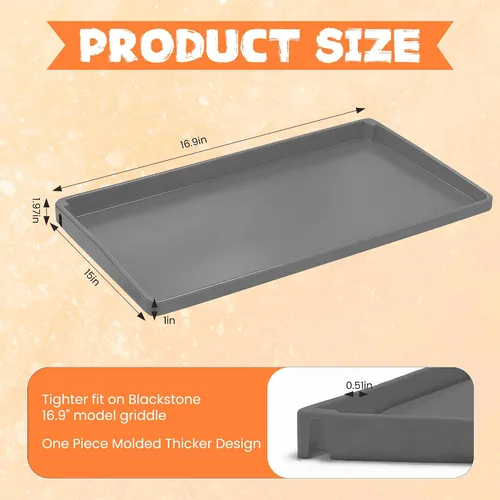 Miniatura 2 de Alfombrilla de silicona para accesorios Blackstone, impermeable, a prueba de polvo, antideformación, resistente a los rayos UV, cubierta completa