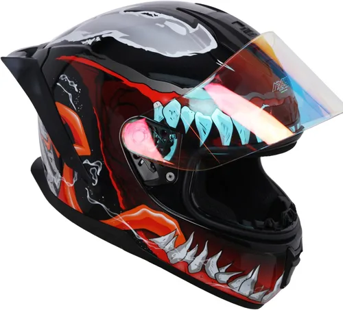 Miniatura 5 de Casco de motocicleta retro de cara completa aprobado por DOT