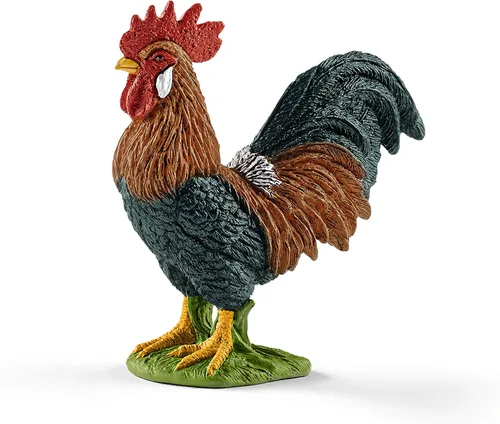 Schleich Farm World, juguetes de animales de granja para niños y niñas, juguetes realistas de pájaros, figura de juguete de gallo, a partir de 3 años