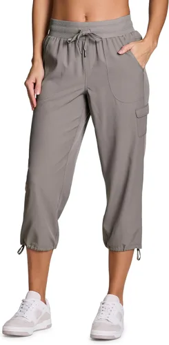 Miniatura 42 de RBX - Pantalón capri deportivo con cordón,ligero, con bolsillos y estilo cargo, para mujer