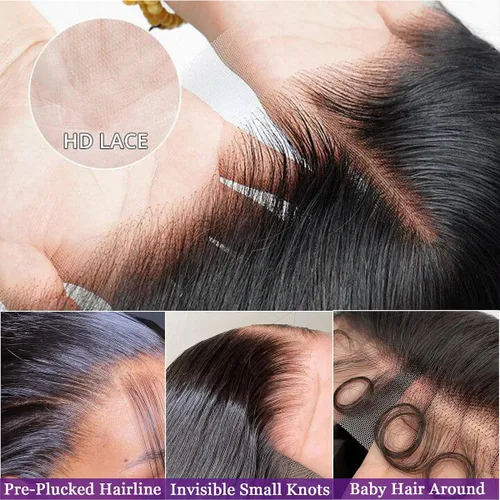 Miniatura 4 de Pelucas de cabello humano con encaje frontal de 13 x 4 pulgadas, pelucas frontales de 13 x 6 pulgadas, pelucas de encaje frontal HD para mujeres