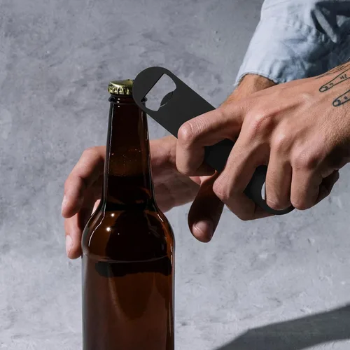 Miniatura 6 de Paquete de 50 abridores planos de botellas de cerveza de acero inoxidable de 7 pulgadas, abridor de botellas de cerveza para barman cocina, bar