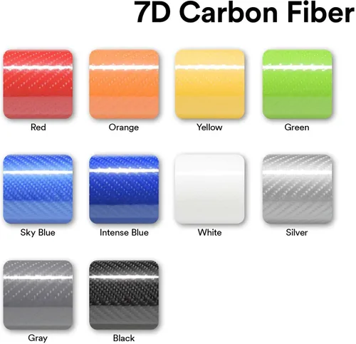 Miniatura 7 de EZAUTOWRAP - Adhesivo revestidor de vinilo muy brillante de fibra de carbono 7D prémium con juego de herramientas, lámina de calcomanía con Gris