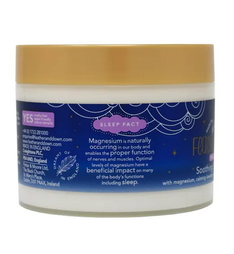 Miniatura 2 de Feather & Down Mantequilla calmante para dormir de magnesio de 10.1 fl oz, enriquecida con magnesio, aceites esenciales calmantes de lavanda