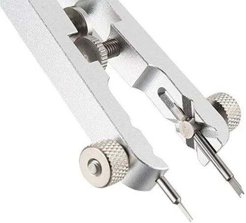 Miniatura 6 de Herramienta de reparación de barra de resorte de reloj - Kit de herramientas de barra de resorte Reloj Pin Correa Eliminación de banda (plata)