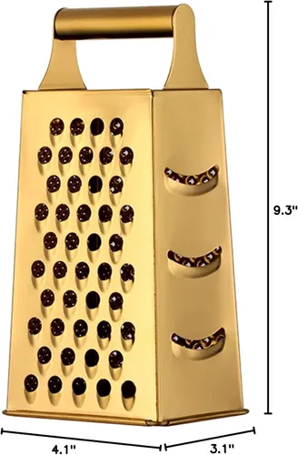 Miniatura 7 de Rallador multifuncional de acero inoxidable con asa, cortador grande de 4 lados para jengibre, ajo, pepinos, zanahorias, queso, papa