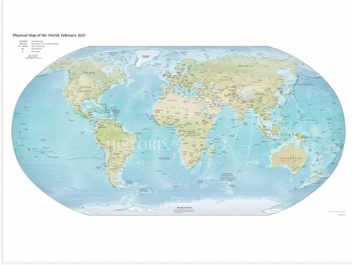 Miniatura 5 de HISTORIX Póster de mapa del mundo 2021, póster de mapa del mundo de 18 x 24 pulgadas, arte de pared de mapa del mundo, póster grande de mapa