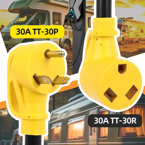 Miniatura 5 de FAHKNS Protector contra sobretensiones RV de 30 amperios, protector de potencia con protección contra sobretensiones de hasta 2100 julios