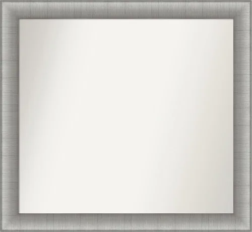Miniatura 332 de Amanti Art Espejo de baño plateado para sobre fregadero, 28 x 47 pulgadas, espejo rectangular de plata imperial, marco de madera tradicional de gran