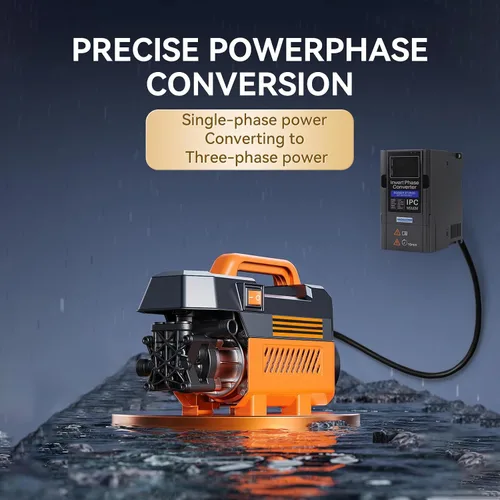 Miniatura 3 de Mollom 0.75KW 220V Convertidor de fase inversa monofásico a trifásico-1HP 3.8A entrada/salida IPC para motor 3PH