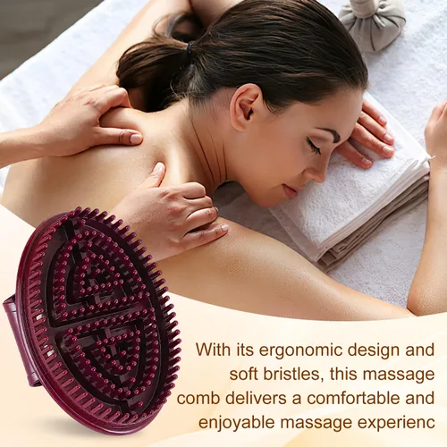 Miniatura 6 de Meridian Brush Massage, 2 cepillos de masaje para masaje de spa de cuerpo completo, relajación, meridiano de acupresión, masaje del cuero cabelludo