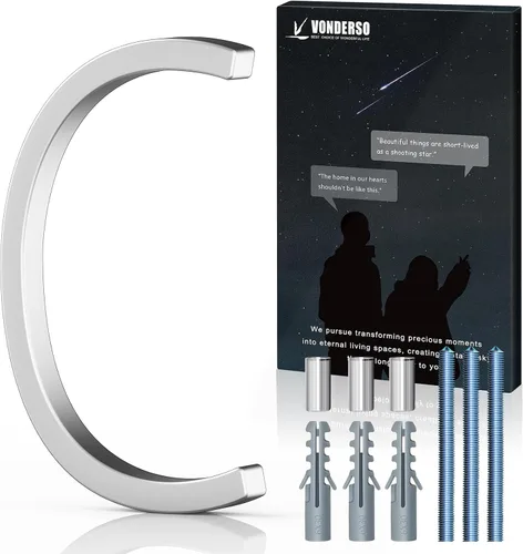 Miniatura 56 de VONDERSO Números flotantes de casa de 5 pulgadas para exteriores, números de dirección modernos de metal antioxidante (3), números de buzón Negro 3