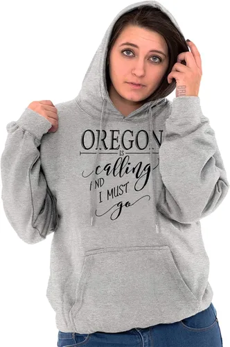 Miniatura 5 de Brisco Brands Oregon is Calling and I Must Go - Sudadera con capucha para mujer y hombre