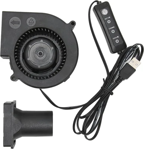 Ventilador de enfriamiento de ventilador de 3.819 x 1.299 in, ventilador USB de 3.8 pulgadas, modo de 3 velocidades, CC 5 V, sin escobillas, 3800