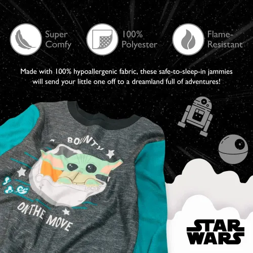Miniatura 3 de STAR WARS boys 2-piece Loose-fit Pajama Set, Soft & Cute for Kids