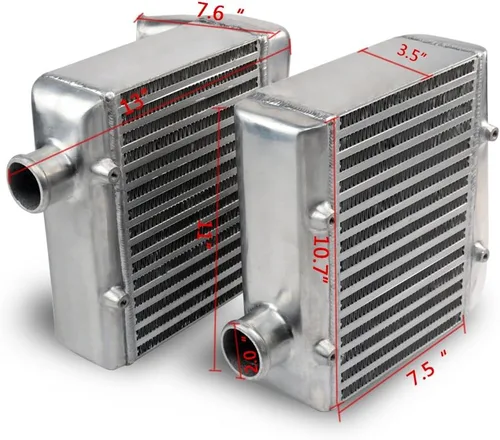 Miniatura 2 de Kit de refrigeración intercooler de aluminio mejorado con pernos de montaje lateral dual compatible con Nissan 300ZX Twin Turbo 1990-1996