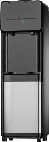 EUHOMY - Dispensador de agua fría y caliente, autolimpiante, de acero inoxidable, carga superior, tanques de 3 o 5 galones, 3 temperaturas, bloqueo