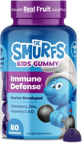 Miniatura 13 de Smurfs Kids - Gomitas multivitamínicas para niños con 15 vitaminas y minerales, hechas con fruta real, desarrolladas por médicos, sin OMG y sin