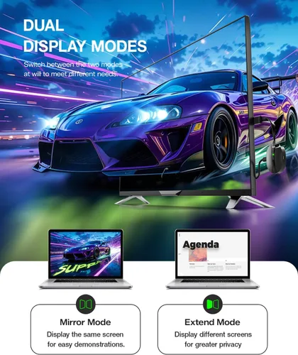 Miniatura 7 de Adaptador de pantalla inalámbrico iOS 4K Plug & Play de doble banda 2.4G+5G, AIMIBO HDMI inalámbrico para i-Phone i-Pad Android Tablet Laptop
