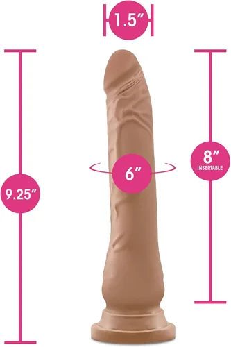 Miniatura 9 de Au Naturel Roberto - Sensa Feel - Consolador realista de doble densidad de 9.25 pulgadas de largo - Eje flexible - Base de ventosa, compatible
