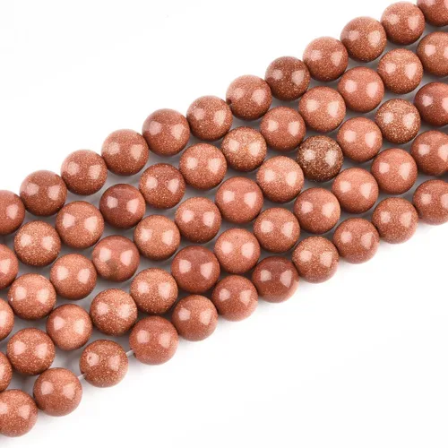 Miniatura 52 de Cuentas redondas naturales semipreciosas de piedra suelta para hacer joyas, brazaletes, collares Cuarzo rosa