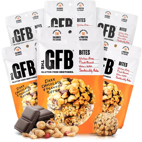 Miniatura 9 de The GFB Bocados de proteína de chocolate negro y coco - Sin gluten, a base de plantas, sin OMG, hechos de manera sostenible – Ridículamente