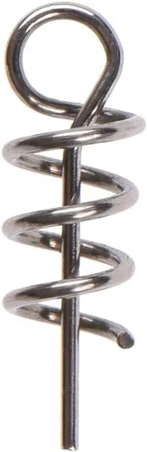 Miniatura 2 de BESPORTBLE 50 Uds. Cerradura de pesca al aire libre Aguja fija Ganchos de manivela Señuelo suave Herramientas de pesca Bait Keeper Pin central Worms