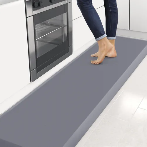 Miniatura 42 de StepRite Tapete de cocina antifatiga de 4/5 pulgadas de grosor, antideslizante, resistente a las manchas y al agua, tapete de escritorio para Azul